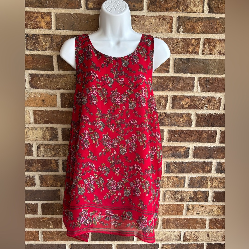 Max Studio Vibrant Red Sleeveless Top